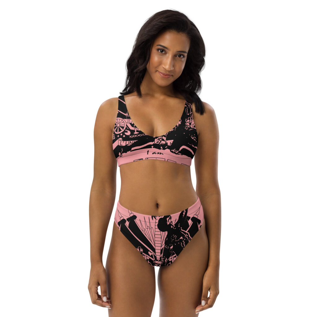 I am Haitian: high-waisted bikini