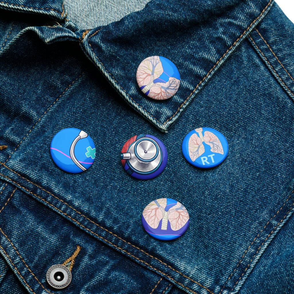 RT Set of pin buttons