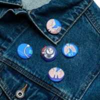 RT Set of pin buttons