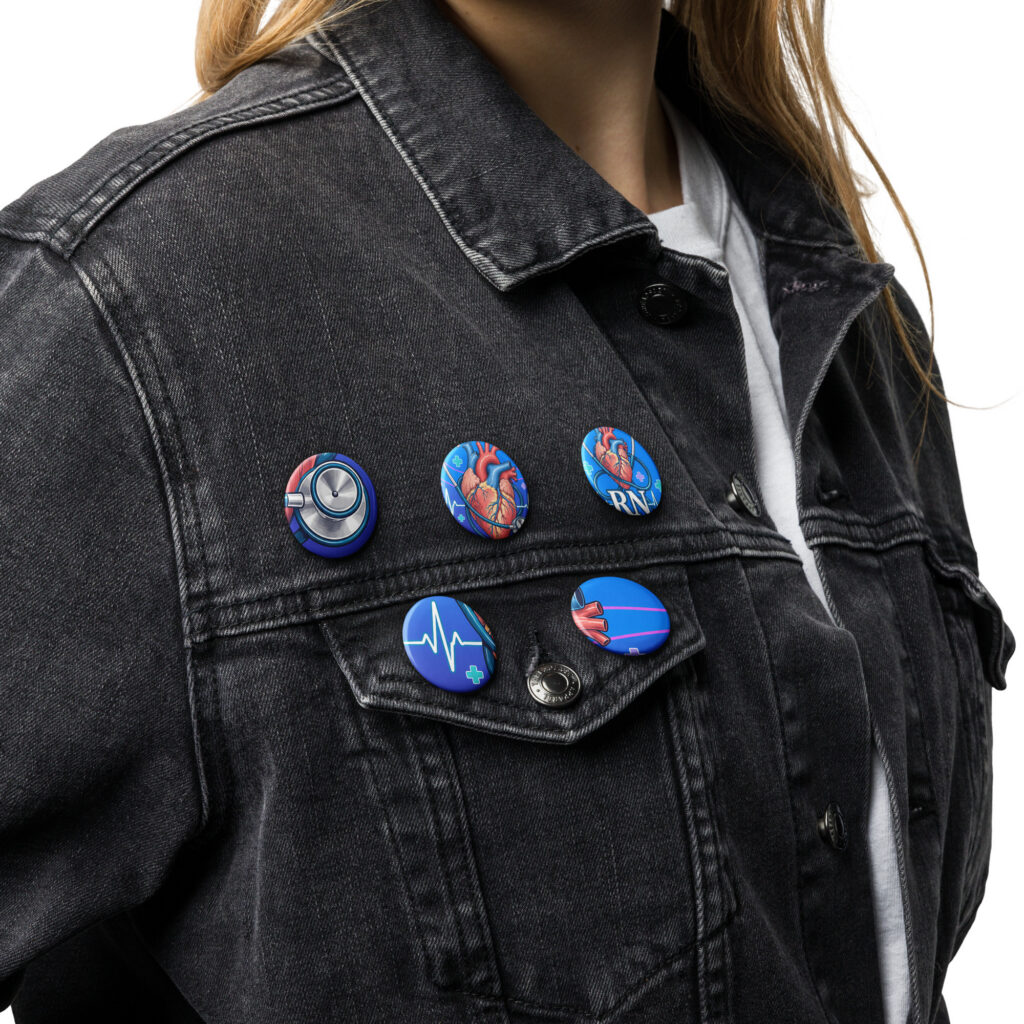 RN Set of pin buttons