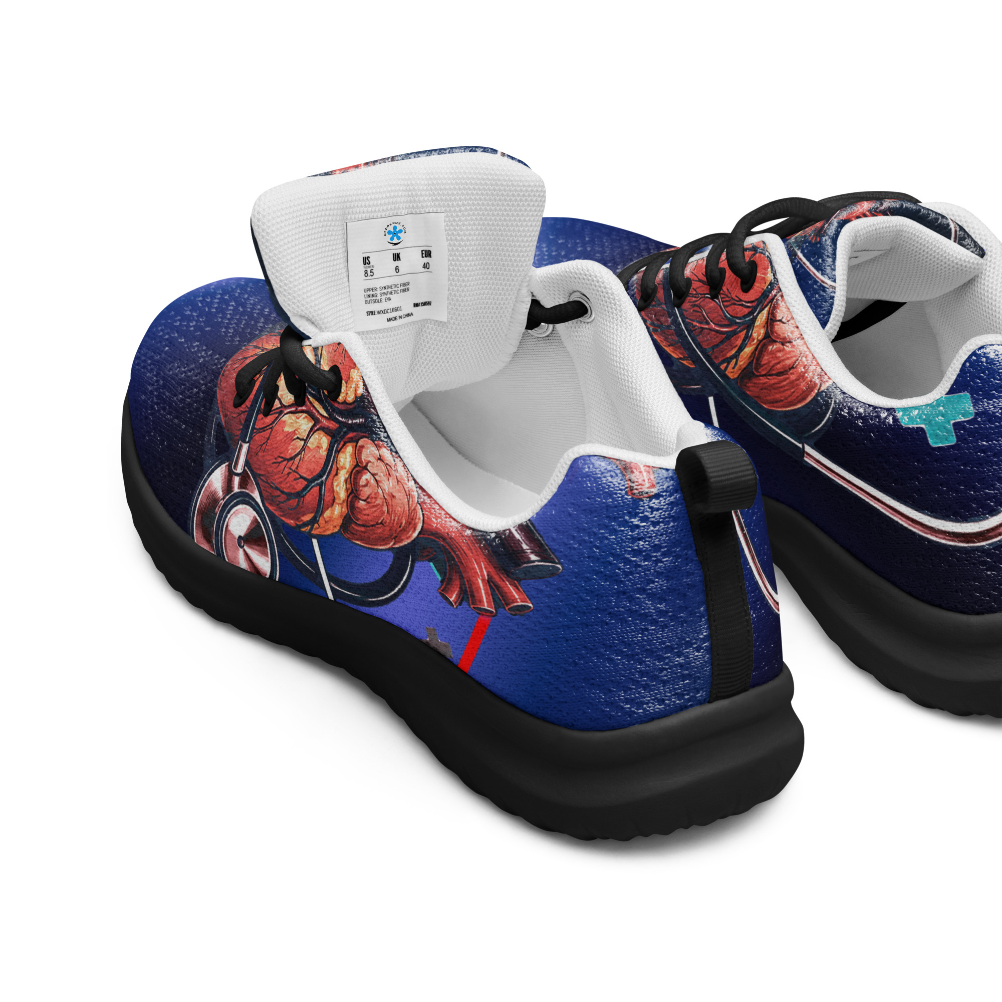 RN Women’s Athletic Shoes Navy - Image 3